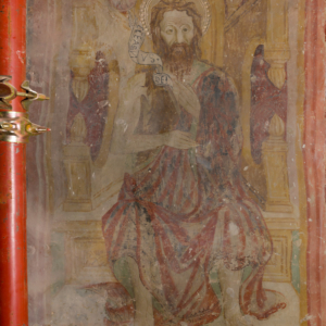 Affresco "San Giovanni Battista in trono" - Abbazia di Piobbico Sarnano - Foto di Stefano Ciocchetti Affresco "San Giovanni Battista in trono" - Abbazia di Piobbico Sarnano - Foto di Stefano Ciocchetti